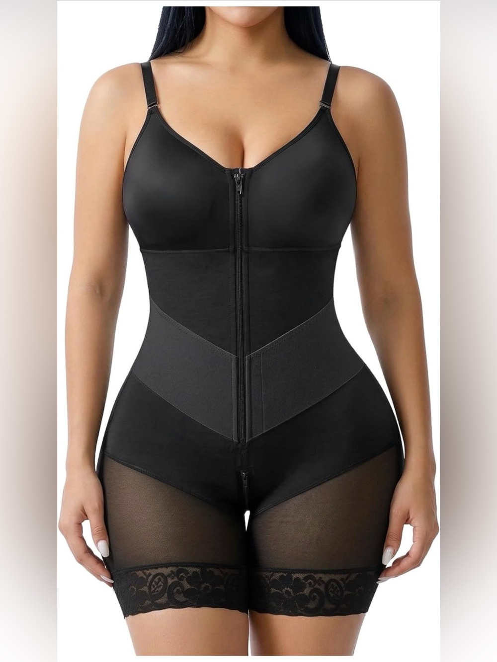 YIANNA Black V-Shaped Fajas Colombianas Shapewear NWT MEDIUM